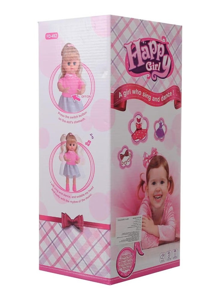 Happy Girl Dancing and Singing Doll - Image 2