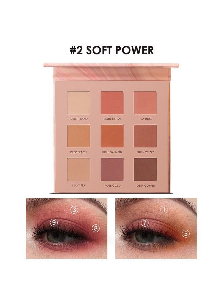 FOCALLURE - Focallure 9-Pan Eyeshadow Palette #2 Soft Power - Image 1