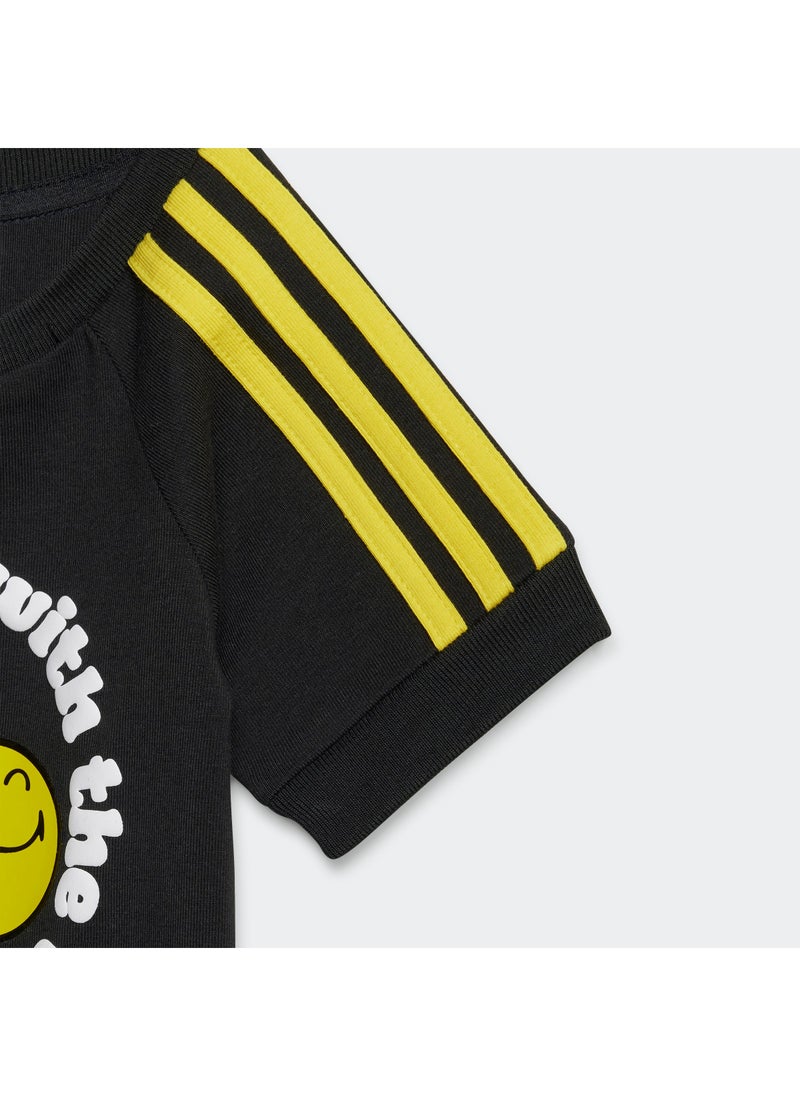adidas Originals - Infant Smiley World 3 Stripes Bodysuit - Image 1