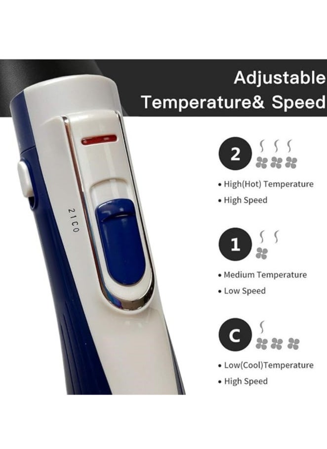 REFURA - Professional Hair Styler | Hair Dryer | Hair Straightener | Comb 1200W Blue RE-8463 - Image 1