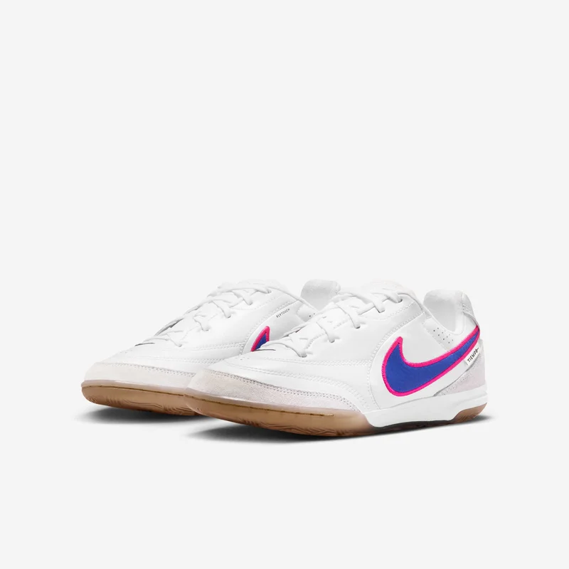 Nike White Kids' Tiempo Streetgato Football Shoes  | Best Price UAE