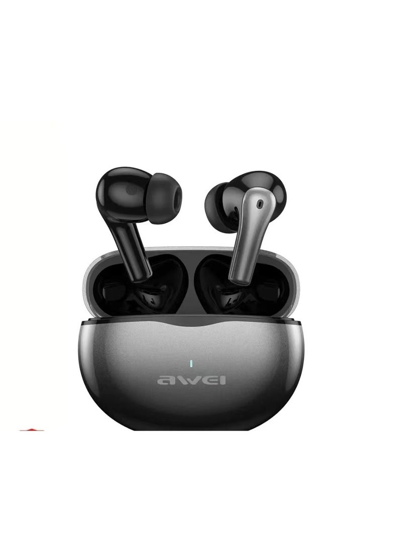Awei - AWEI AWEI wireless earphones, in ear Bluetooth 5.3 earphones with 4 microphones ENC for clear calls, Bluetooth earphone touch control for 30 playback time, IPX6 waterproof TWS, lightweight earphones - Image 1