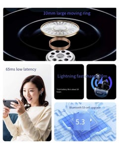Awei AWEI AWEI wireless earphones, in ear Bluetooth 5.3 earphones with 4 microphones ENC for clear calls, Bluetooth earphone touch control for 30 playback time, IPX6 waterproof TWS, lightweight earphones  - Image 3
