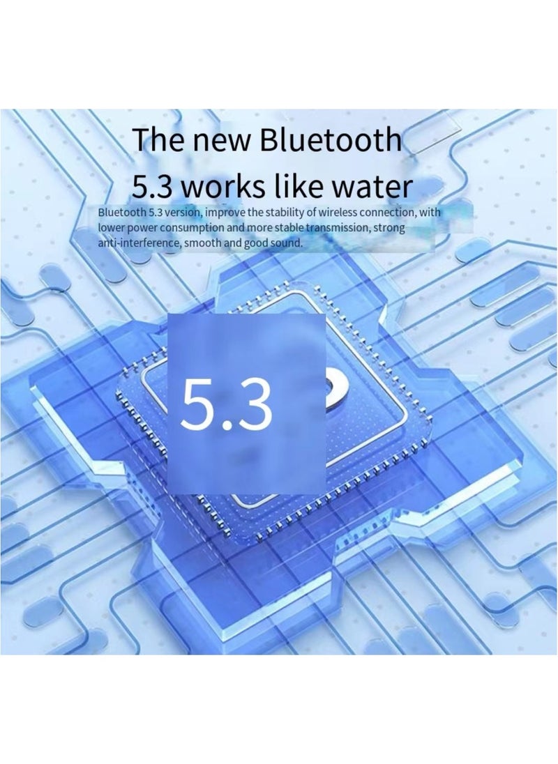 Awei - AWEI AWEI wireless earphones, in ear Bluetooth 5.3 earphones with 4 microphones ENC for clear calls, Bluetooth earphone touch control for 30 playback time, IPX6 waterproof TWS, lightweight earphones - Image 1