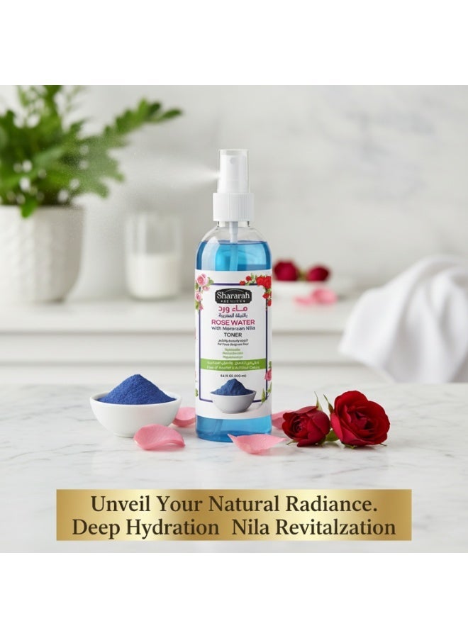 iCan London ICAN Shararah Beauty Rose Water with Moroccan Nila Face Toner Spray 250 ML | Alcohol-Free Hydrating & Refreshing Facial Toner - Image 4