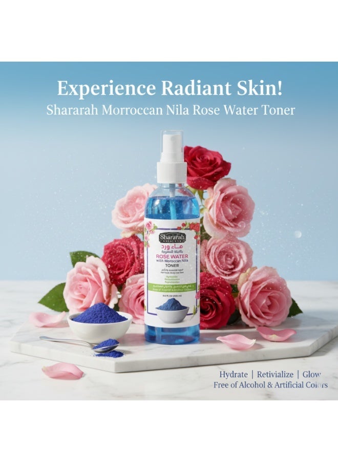 iCan London ICAN Shararah Beauty Rose Water with Moroccan Nila Face Toner Spray 250 ML | Alcohol-Free Hydrating & Refreshing Facial Toner - Image 3