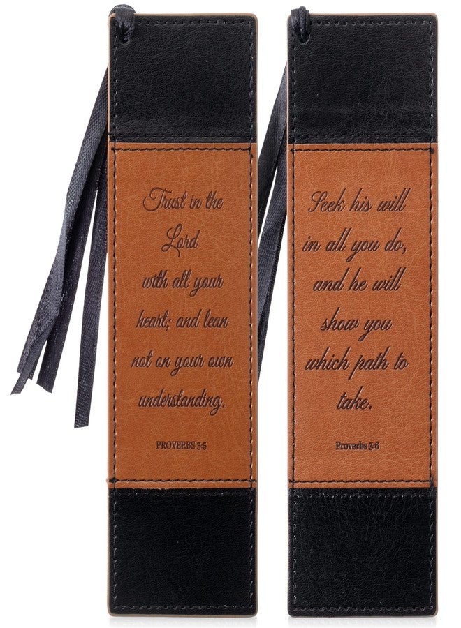Mr. Pen- Christian Bookmarks, 2 Pack, Faux Leather Bookmark, Bible Bookmarks, Religious Bookmarks, Bible Verse Bookmark, Leather Book Mark, Religious Book Mark, Bible Bookmark - Image 1