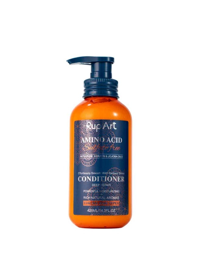Rup Art Nourishing Conditioner It Closes The Cuticles Locks In Moisture And Leaves Your Hair Tanglefree And Silky Smooth Enriched With Jojoba Oil Amino Acids And Pure Keratin Enjoy A Professional Spa Treatment At Home Sulfatefree Long Lasting Fragrance 425 ml - Image 1