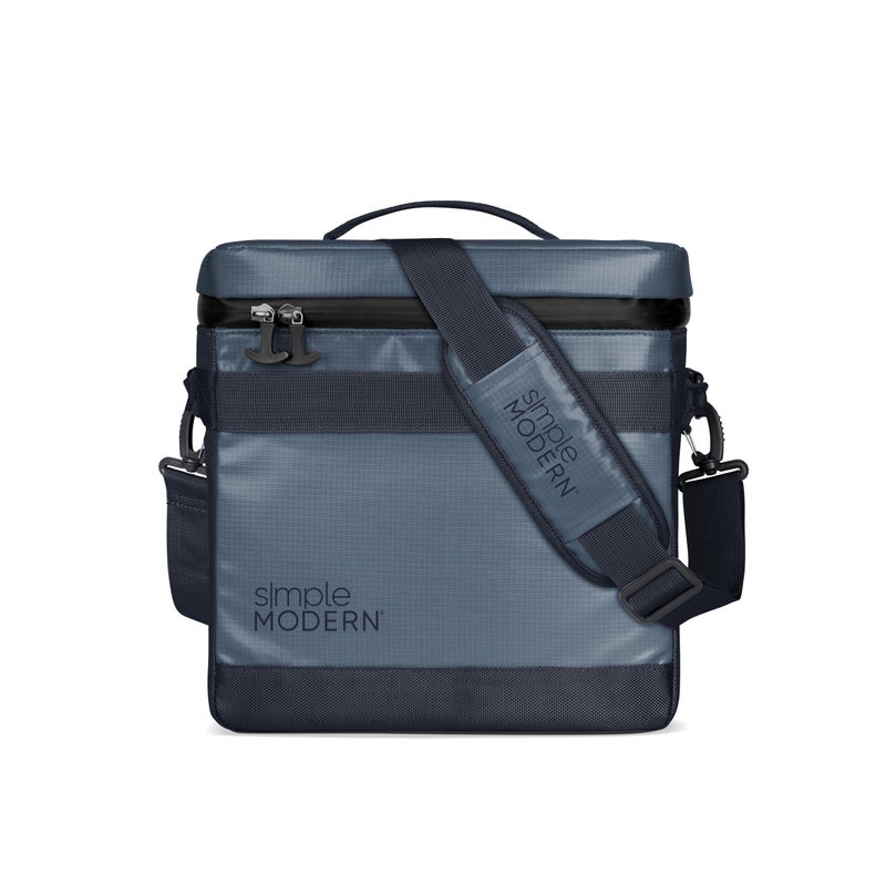 Simple Modern Day Cooler for 12 Cans Soft Cooler Bag Insulated Ice Chest with Carrying Strap Handle Lunch Box for Travel Camping Work Beach Picnic Game Day 11 Liter Navy