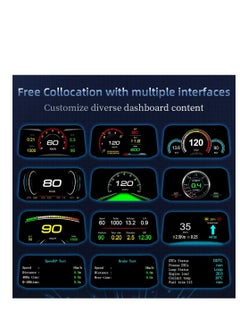 جولف لينك GULFLINK Head Up Display (HUD) عداد سرعة السيارة C3  - Image 2