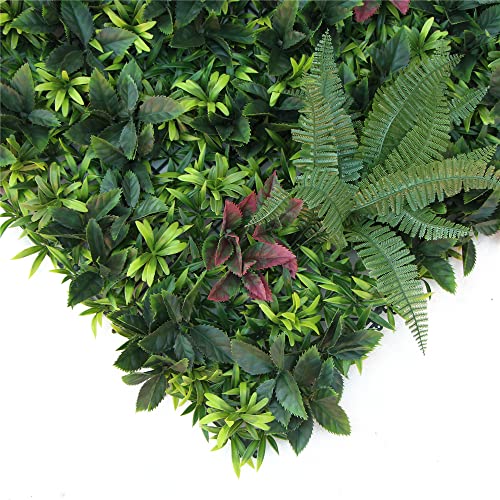 U LAND ULAND 40"x40" Artificial Greenery Hedegs Wall, Vertical & Wall Planters Faux Ivy Leaves Backdrop, Verticial Garden Privacy Fence Screen, - Image 3