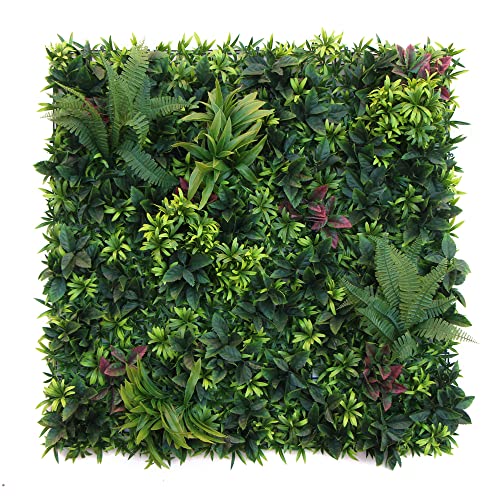 U LAND ULAND 40"x40" Artificial Greenery Hedegs Wall, Vertical & Wall Planters Faux Ivy Leaves Backdrop, Verticial Garden Privacy Fence Screen, - Image 1
