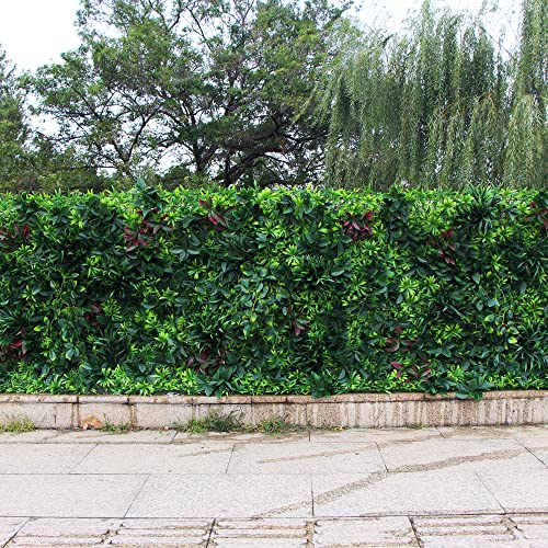 U LAND ULAND 40"x40" Artificial Greenery Hedegs Wall, Vertical & Wall Planters Faux Ivy Leaves Backdrop, Verticial Garden Privacy Fence Screen, - Image 2
