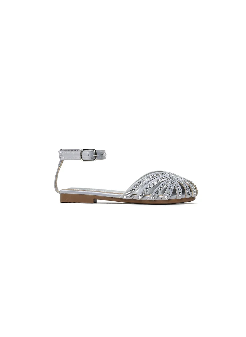 كيوبل Girls embellished slingback slide sandals