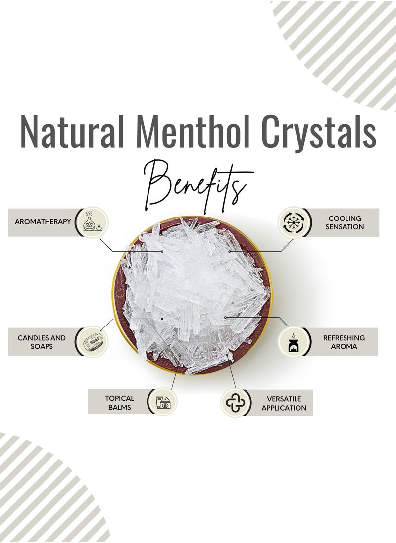 Awafi Mill Natural Menthol cristal Extracted Cooling Refreshing Pudina ki Phool Satva  - Image 3
