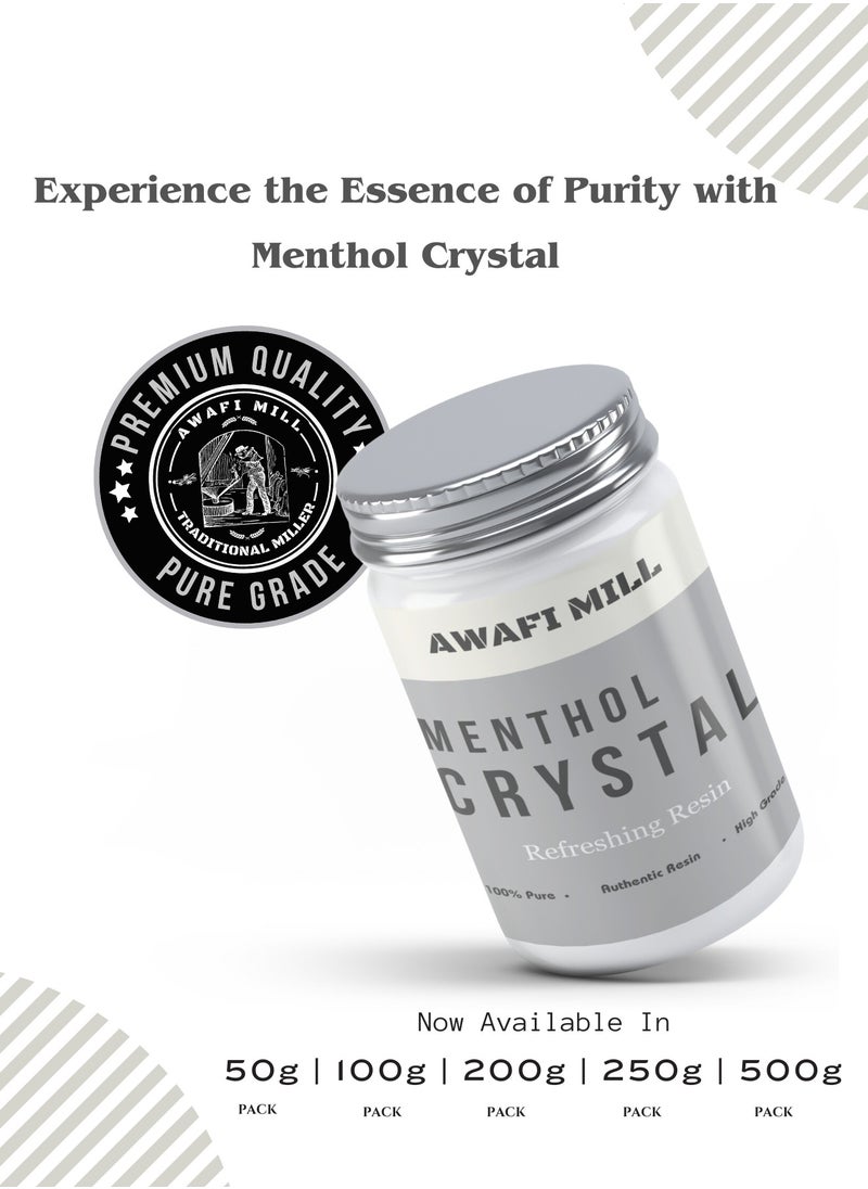 Awafi Mill Natural Menthol cristal Extracted Cooling Refreshing Pudina ki Phool Satva  - Image 4