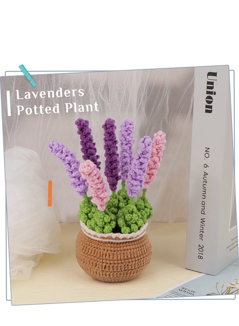 Purple Lavender Crochet Kit, Crochet Kit for Beginners with Step-by-Step Instructions and Video Tutorials, Suitable for Adults and Kids-Home Decoration, Gift Choice - Image 5