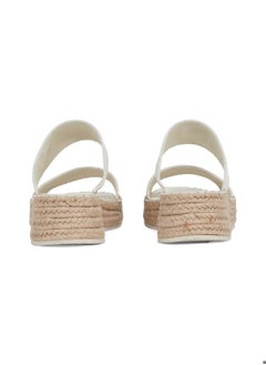 Calvin Klein Jeans Women's Canvas Platform Espadrilles - Cotton, Beige  - Image 3