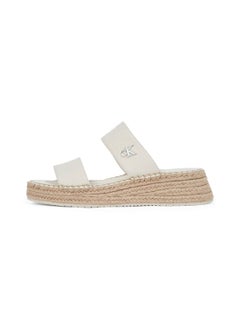 Calvin Klein Jeans Women's Canvas Platform Espadrilles - Cotton, Beige  - Image 5