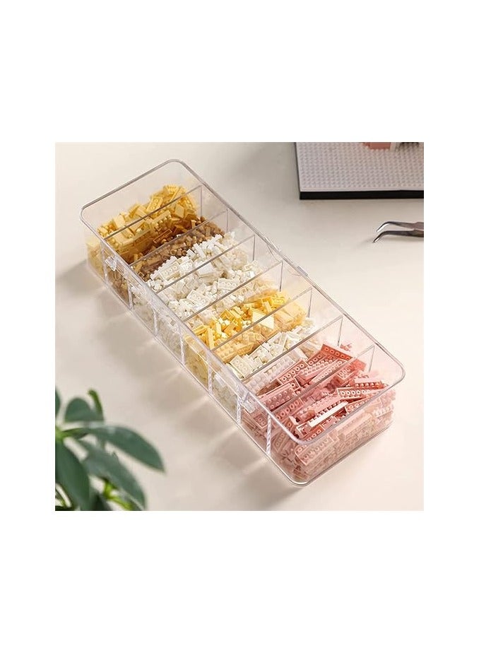 PROMASS Plastic cable management box with 10 wire ties, clear power cord organizer with 8 - Image 1