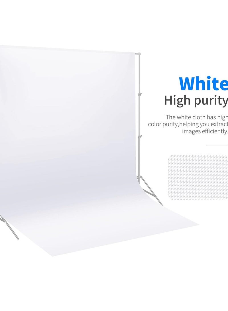 رات سو ​​خلفية بياء للتصوير مقاس 3x2 متر: ستارة التصوير البياء للاستوديو ومقاطع الفيديو​​ - Image 3