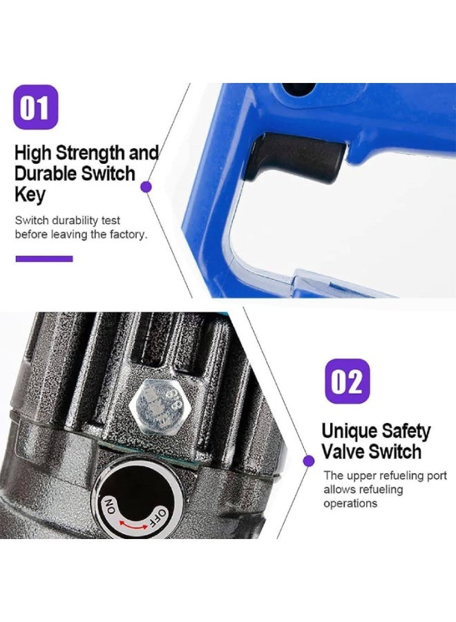 GearZone آلة ثقب هيدروليكية كهربائية 1200 واط 220 فولت، مثقاب معدني مع فرشاة كربون 5 قوالب Φ 6.5/9/13/17/20.5 مم، مناسبة للحديد، الألمنيوم، النحاس، الفولاذ الزاوي، الفولاذ القناتي - Image 2