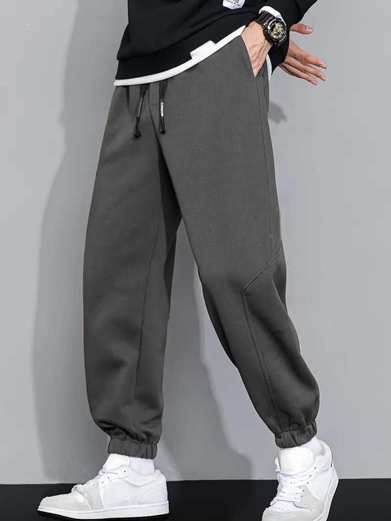 Lymio Track Pant for Men || Full Elastic Regular Fit Jogger Track Pant (TP-27-Grey-S) - Image 2