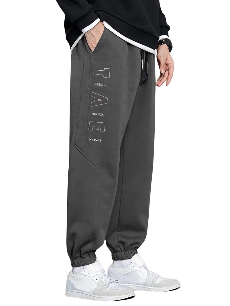Lymio Track Pant for Men || Full Elastic Regular Fit Jogger Track Pant (TP-27-Grey-S) - Image 1