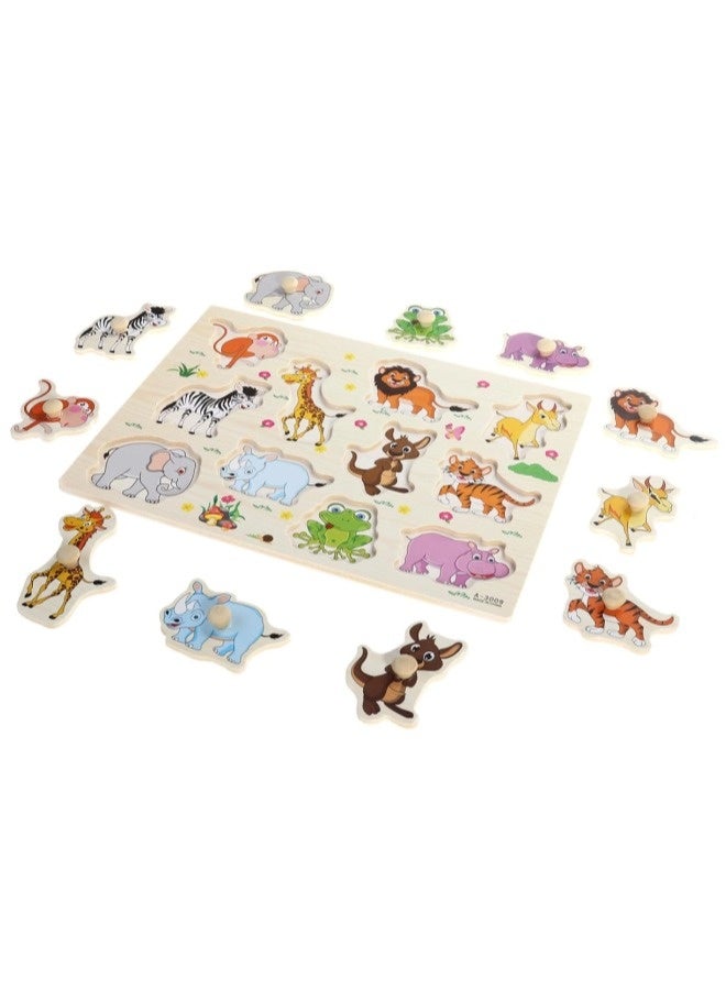 شيبشيب أطقم ألعاب الألغاز التعليمية مونتيسوري - ألغاز الحيوانات، هدايا رائعة لرياض الأطفال للبنات والأولاد - Image 5