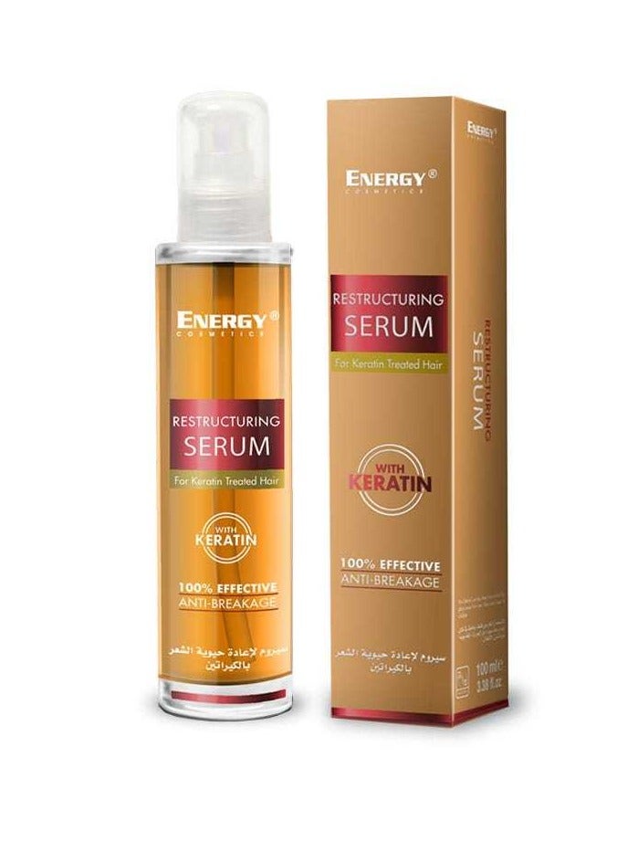 Energy Keratin Treated Hair Restructuring Serum 100ml - Image 1
