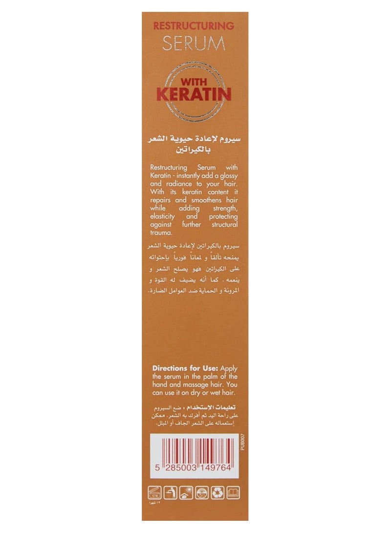 Energy Keratin Treated Hair Restructuring Serum 100ml - Image 3