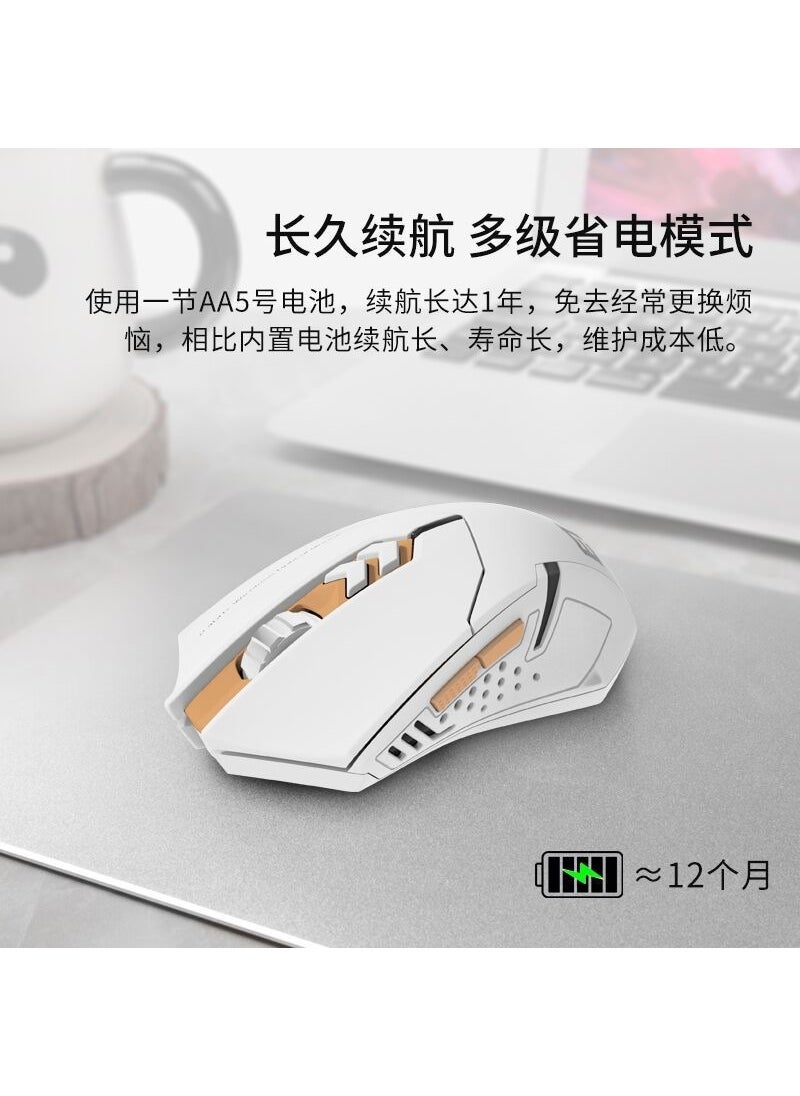 【Factory wholesale】 ET wireless mouse X08 mute gaming computer mouse mouse mouse laser mouse silent version White