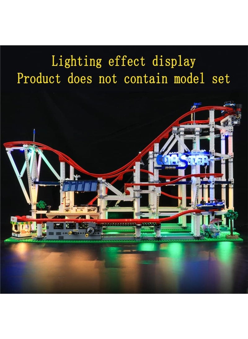 LED Light Kit Compatible with Lego Roller Coaster - Lighting Set for Creator 10261 Building Model (Model Set Not Included) - Image 1
