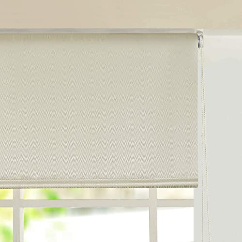 Deco Window 100% Blackout Roller Blinds for Windows (49 Inch W X 84 Inch H, Champagne) Sun, UV Protection & Glare Resistant for Home & Office - Image 3