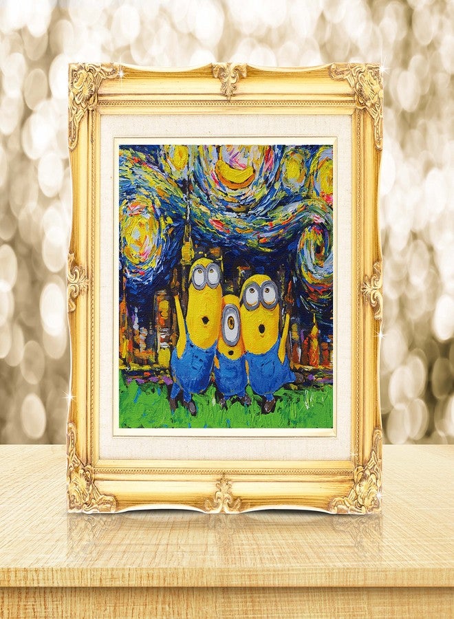 Uhomate Cartoon Inspired Vincent Van Gogh Starry Night Posters Home Canvas Wall Art Nursery Decor Living Room Wall Decor A010 (13X19) - Image 2