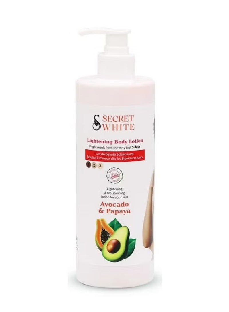 Lightening Body Lotion With Avocado & Papaya 500 Ml