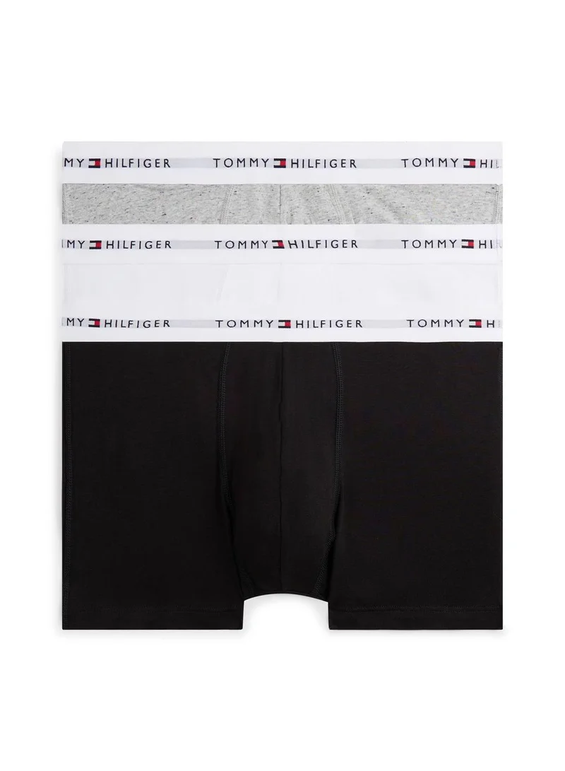 3-Pack Signature Repeat Logo Waistband Trunks