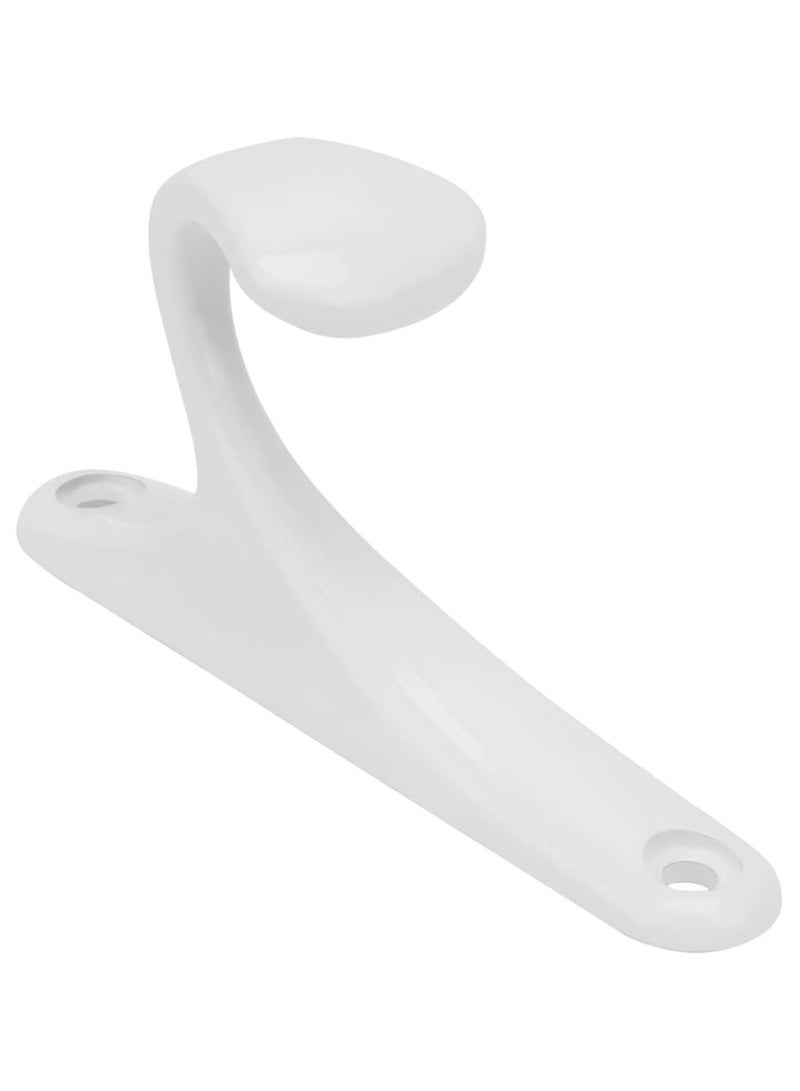 ON MART Sticky Hook Wall Mount - Heavy Duty plastic Single Prong Robe Hanger Rustproof Adhesive Wall Hooks For Living Room, Bathroom, Kitchen, Bedroom For Bag, Scarf, Towel, Hat, Key, Cup, Room, Wardrobe 6pcs  - Image 2