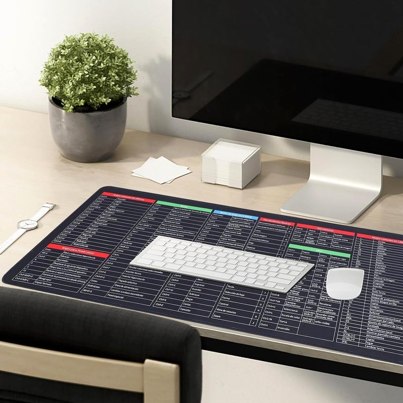 Oblivion Keyboard Pad for Desk 1 Pc – Shortcut Keyboard Mouse Pad Mat, Super Large Anti-Slip Desk Mat, Oversized Rubber Mouse Pad for Office, Desktop, Gaming & Quick Key Desk Accessories (80x30cm) - Image 5