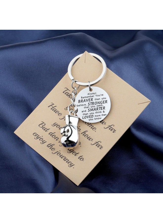 BNQL Boxing Glove Keychain Boxing Gifts for Boxers Boxing Lovers Keychain Boxing Coach Gifts for Boxing Fans Boxing Keyrings (Boxing Glove Keychain) - Image 2