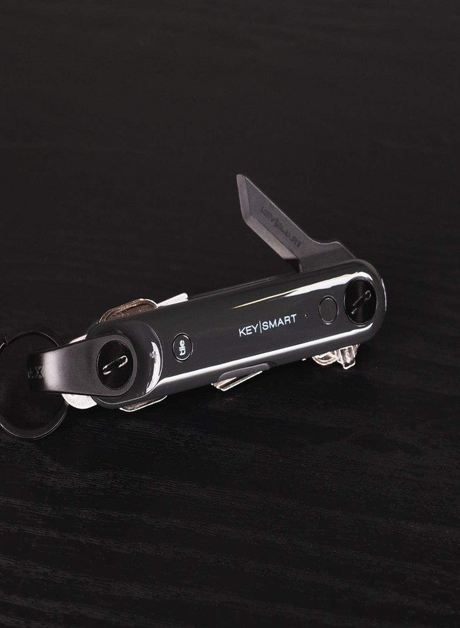 كي سمارت مفتاح صندوق الأمان KeySmart - مفتاح صندوق أمان على شكل مفتاح للاستخدام اليومي، مع حماية للأصابع، يناسب تمامًا سلسلة المفاتيح أو داخل KeySmart (أسود) - Image 4