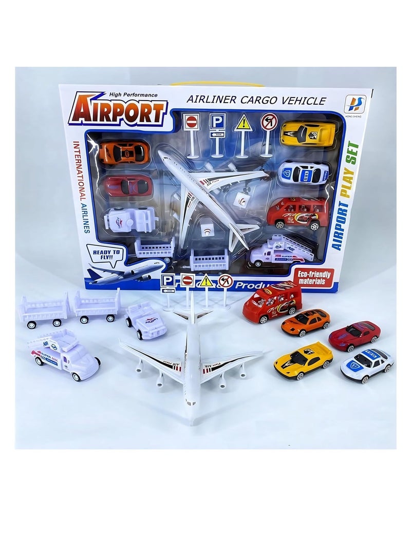 قبو سحري Airport Play Set, Airport Assembled Toy, Early Learning Toys for Toddler Boys and Girls, Great Gift for Birthday - Image 2