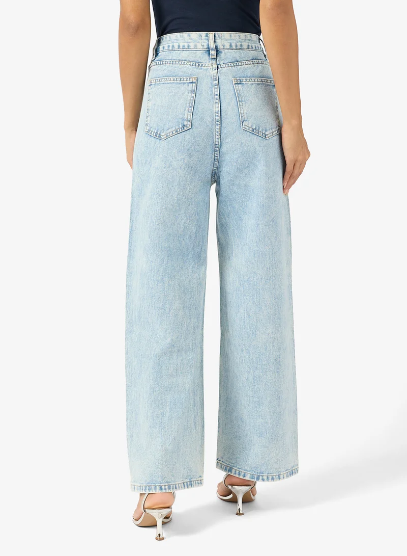 Ginger Rhinestone Embellished Straight Fit Jeans