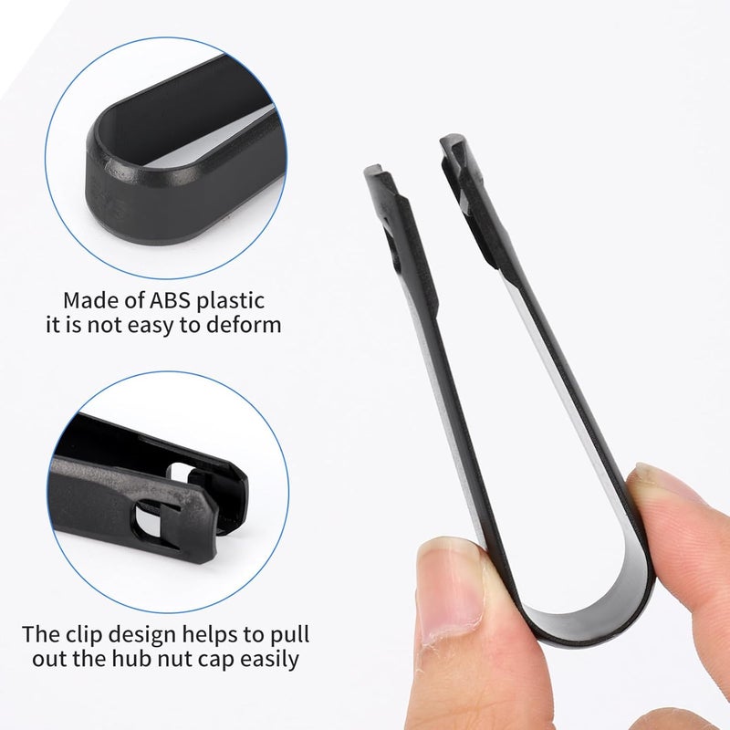 مجموعة أدوات إزالة غطاء صامولة عجلة السيارة ، مع أداة إزالة غطاء الصامولة "3+1"، أداة إزالة غطاء محور العجلة مناسبة لمعظم أنواع السيارات - Image 4