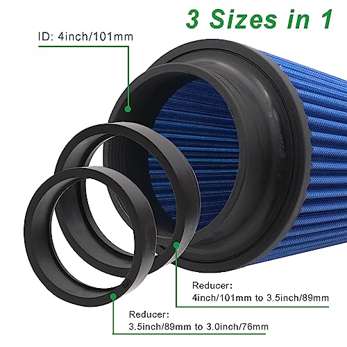 RIAYOOE 4 inch Cone Intake Filter for Engine Cold Air Inlet 76mm 89mm 101mm Performance Filters Universal for Racing Sport - Image 2