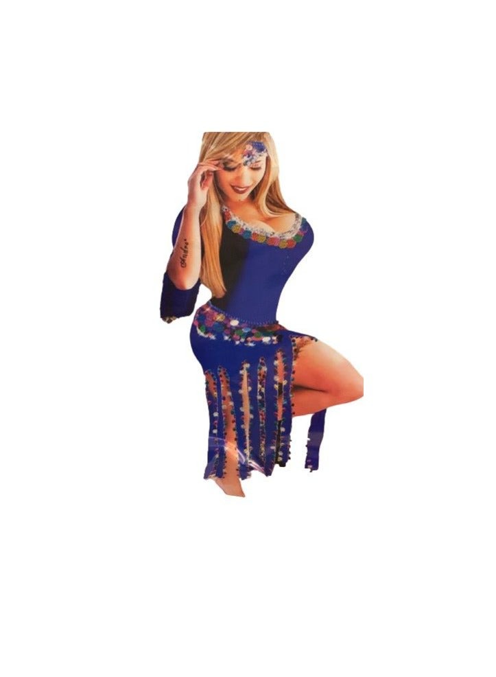 Elegant and Attractive Belly Dance Costume with a Unique and Stunning Design