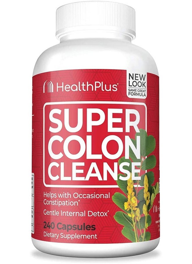 Health Plus Inc., Super Colon Cleanse, 500 mg, 60 Capsules - 2pc  - Image 1