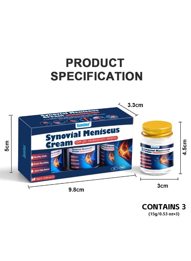 Synovial Meniscus Cream Set, Soothing Joint Cream, Repairing Damaged Tendons, Relieving Tension And Pain, Muscle And Joint Pain Relief Ointment