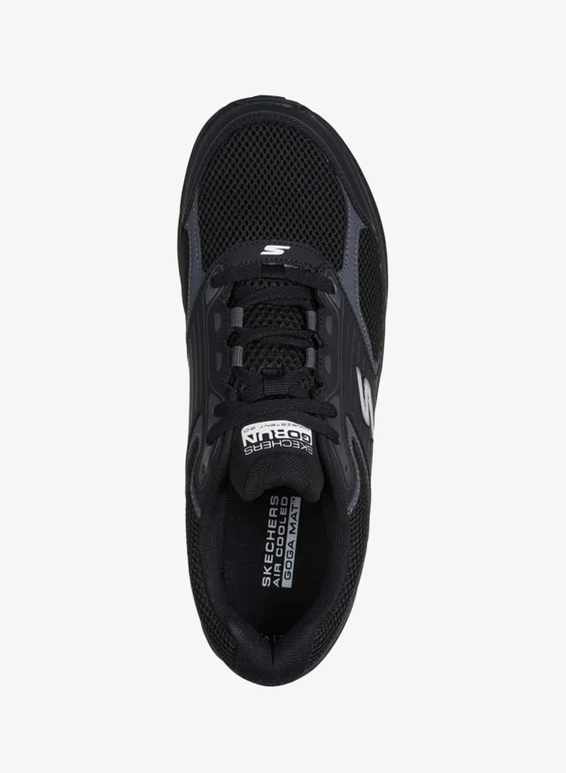 SKECHERS Men's Panelled Lace-Up Running Shoes - GO RUN CONSISTENT 2.0 - SILVER WOLF