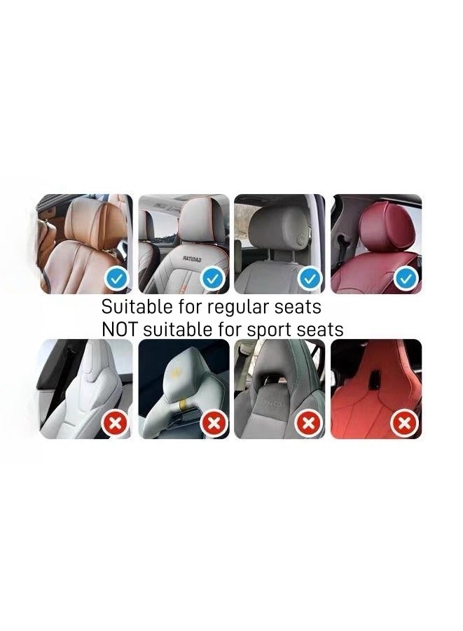 4-Piece Car Seat Back Hook Hanger Set ,Car Headrest Hooks, Leather Car Seat Organizer Hook,Organizer Holders for Purse Clothes Hat bag,44LBS Stainless Steel Car Hook - Image 5
